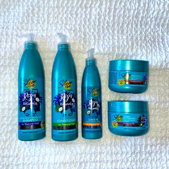 5Pcs Set of Silicon Mix Sulfate Free for Natural Hair, Shampoo, Conditioner… - Picture 1 of 7